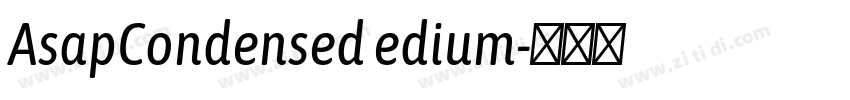 AsapCondensed edium字体转换